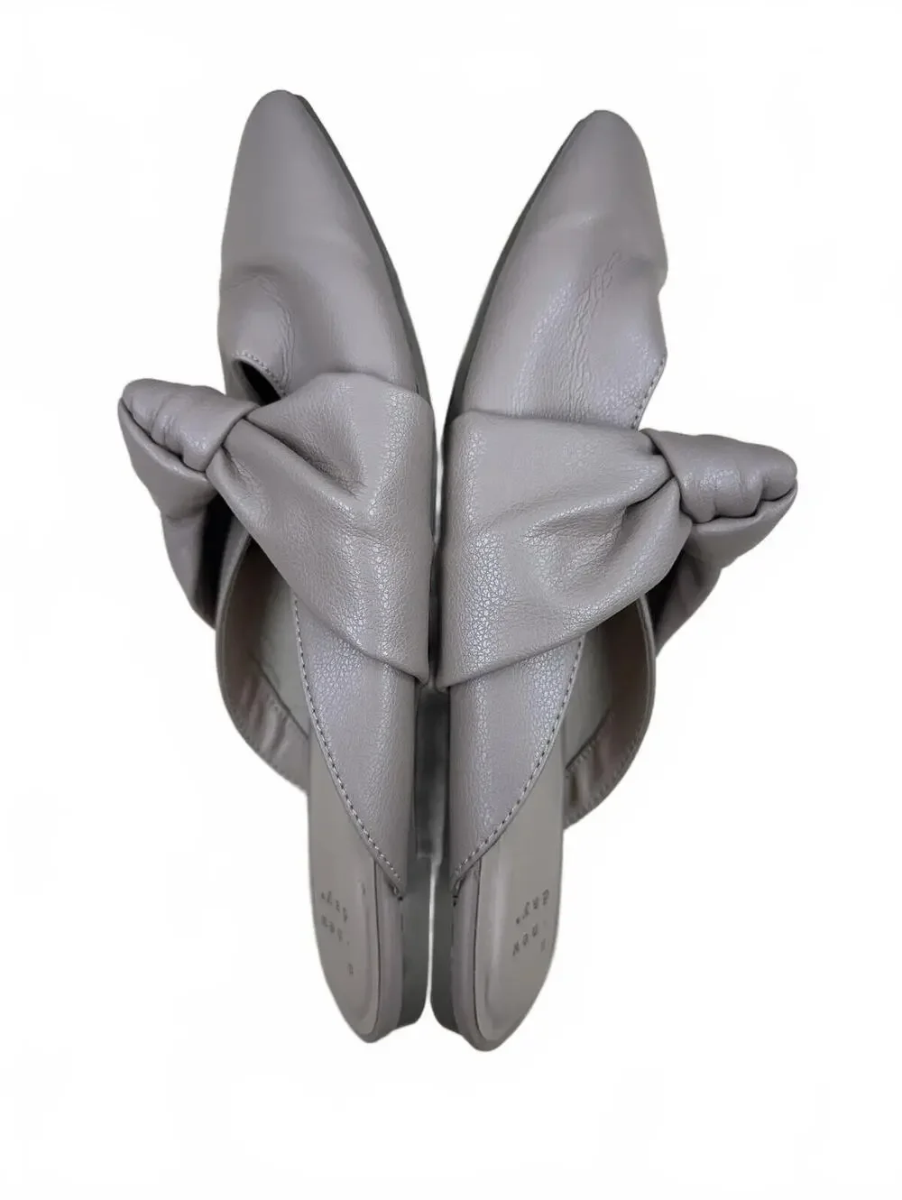 A New Day Taupe Slip On Bow Flats